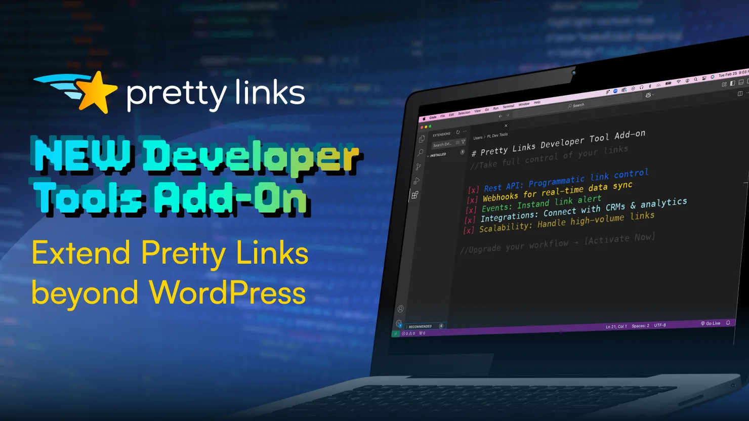 Introducing the NEW PrettyLinks Developer Tools Add-On
